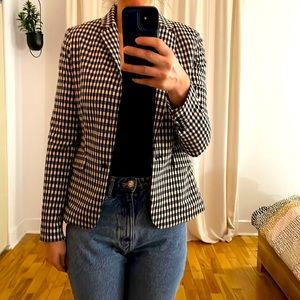 3/30$ black and white blazer